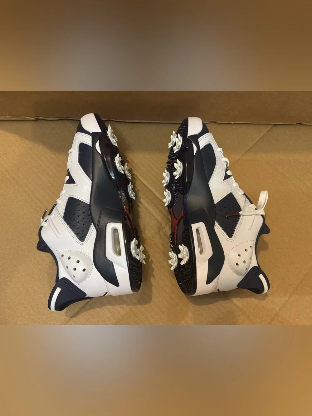 New Nike Air Jordan 6 Retro Golf Navy White Men's Size 5